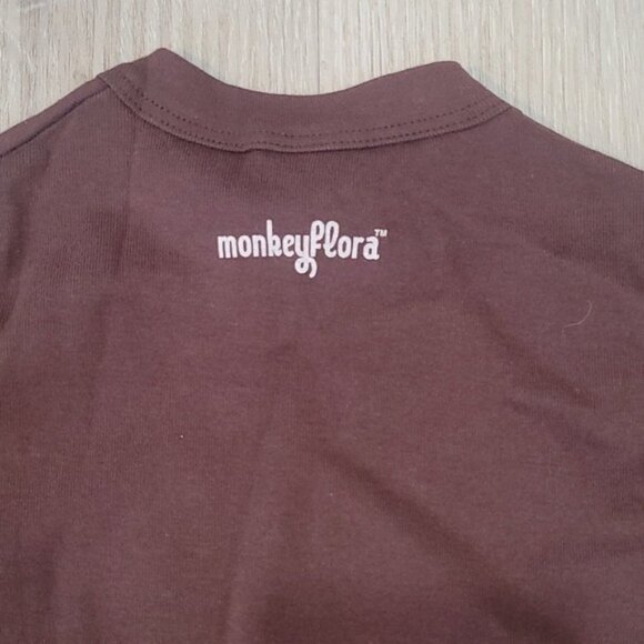 American Apparel Monkey floral boys size 2 longsleeve - Picture 5 of 5
